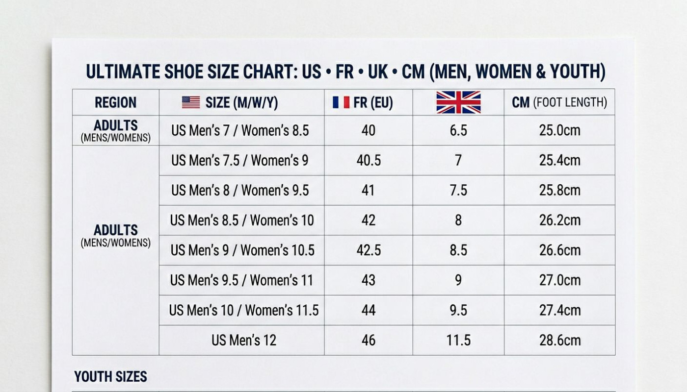 Comment interpréter le guide complet tailles US FR UK pour vos achats en ligne ?